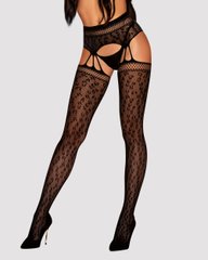 Панчохи з поясом Obsessive Garter stockings S817 S/M/L - картинка 1