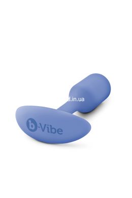 Анальная пробка со смещенным центром тяжести, S, B-vibe Snug Plug 1 фиолетовая, 8.6 х 2.2 см - картинка 4