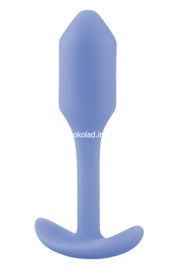 Анальная пробка со смещенным центром тяжести, S, B-vibe Snug Plug 1 фиолетовая, 8.6 х 2.2 см - картинка 3