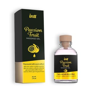 Їстівний масажний гель для інтимних зон Intt PASSION FRUIT (30 мл) - картинка 1