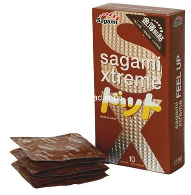 Супертонкие презервативы Sagami Xtreme Feel UP 10шт - картинка 3