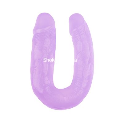 Фалоімітатор подвійний Chisa Hi-Rubber 14 Purple, Фіолетовий - картинка 1