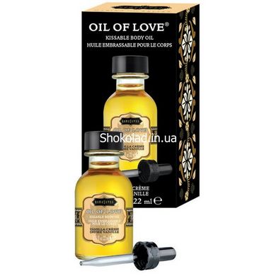 Їстівне масло для поцілунків Kamasutra OIL of LOVE Vanilla Creme 22 ML - картинка 1