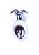 Анальний корок з каменем Plug-Jewellery Silver Heart PLUG- Rose - зображення 4