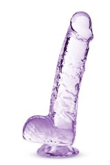 Фаллоимитатор реалистичный на присоске Blush Naturally Yours фиолетовый, 15.2 х 2.5 см - картинка 1