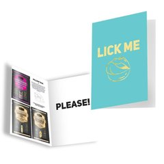 Подарочная открытка с набором Сашетов и Конверт Kama Sutra Lick Me Please - картинка 1