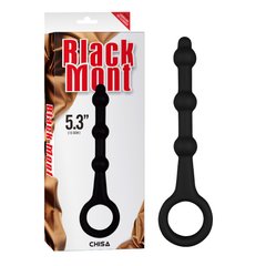 Анальная цепочка силикон Chisa Black Mont 13.5 sm черная - картинка 1