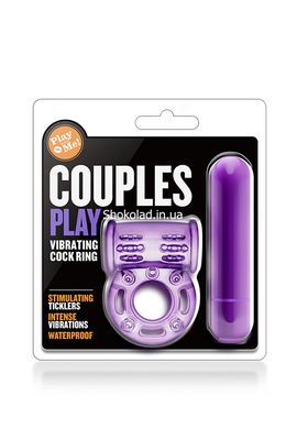 Ерекційне віброкільце PLAY WITH ME COUPLES PLAY, Фіолетовий - картинка 2