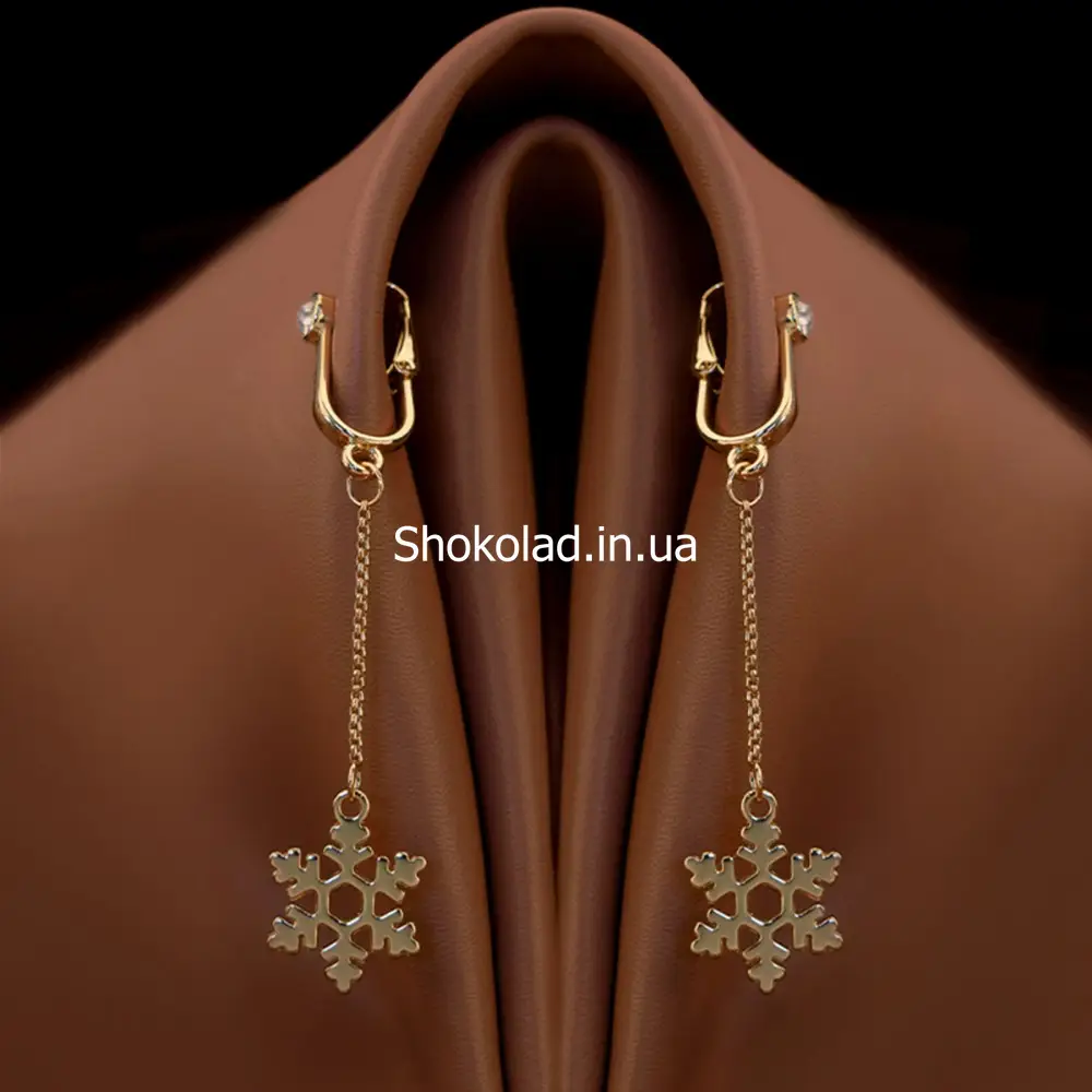 Clitoral jewelry dangle with snowflake UPKO