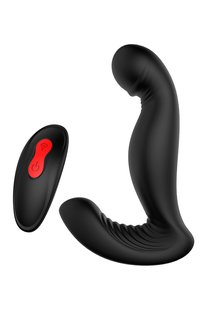 Массажер простаты с вращением головки CHEEKY LOVE SWIRLING P-PLEASER BLACK - картинка 1