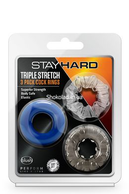 Набір ерекційних кілець STAY HARD TRIPLE STRETCH - картинка 2