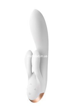 Подвійний смарт-вібратор SATISFYER DOUBLE FLEX WHITE - картинка 2