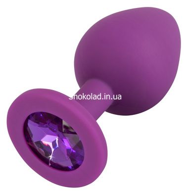 Анальная пробка с камнем You2Toys Colorful Joy Jewel Purple Plug Medium - картинка 5