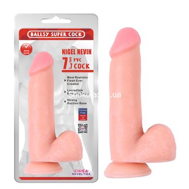 Фаллоимитатор на присоске Chisa Ballsy super cock 7.7 - картинка 1