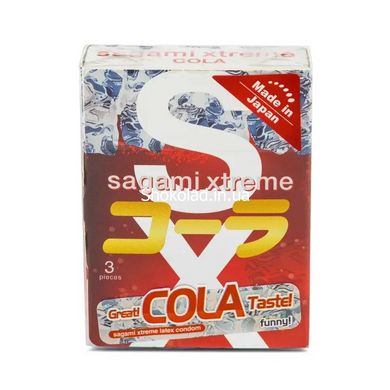 Супертонкие латексные презерваивы Sagami Xtreme Cola flavor 3 шт - картинка 2