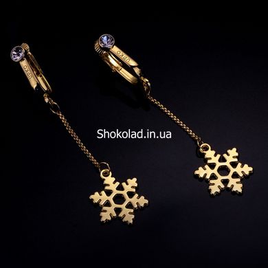 Украшения для клитора и половых губ non-pierced clitoral jewelry dangle with snowflake UPKO - картинка 3