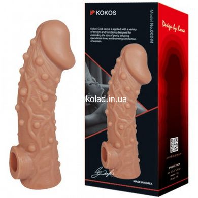 K45207 Насадка на пенис с отверстием для мошонки Kokos 15,6 см. CS 002-M - картинка 1