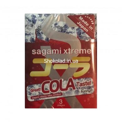 Супертонкі латексні презерваїви Sagami Xtreme Cola flavor 3 шт - картинка 4