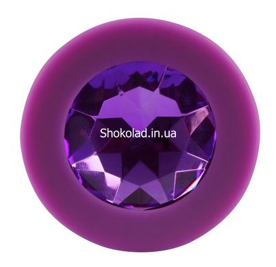 Анальная пробка с камнем You2Toys Colorful Joy Jewel Purple Plug Medium - картинка 3