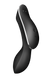 Подвійний вібратор із вакуумною стимуляцією SATISFYER CURVY TRINITY 2 BLACK - зображення 3