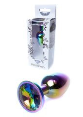 Анальна пробка з каменем Boss Series , Plug-Jewellery Multicolour PLUG- Clear - картинка 1