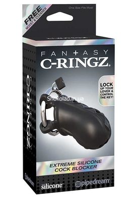 Пояс верности Fantasy C-ringz Silicone Penis Blocker Chastity Device With Adjustable C-ring - картинка 2