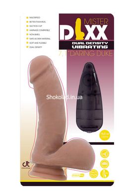 Вибратор на присоске с пультом управления Dream Toys Mr Dixx Daring Duke 7.1 Inch Dual Density - картинка 1