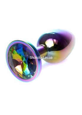 Анальна пробка с камнем Boss Series , Plug-Jewellery Multicolour PLUG- Clear - картинка 2