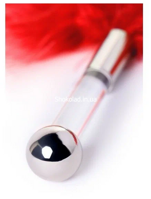 Пушок на короткой ручке Runye, красный - картинка 2