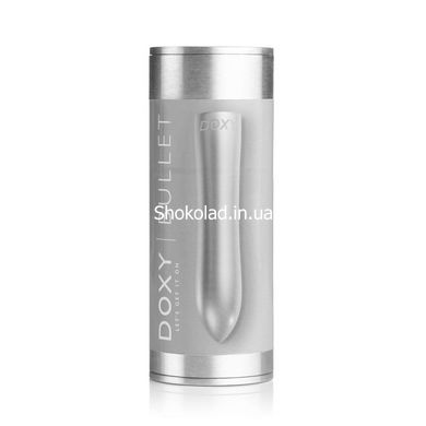Віброкулька DOXY з металевим чохлом-колбою, срібляста - картинка 5