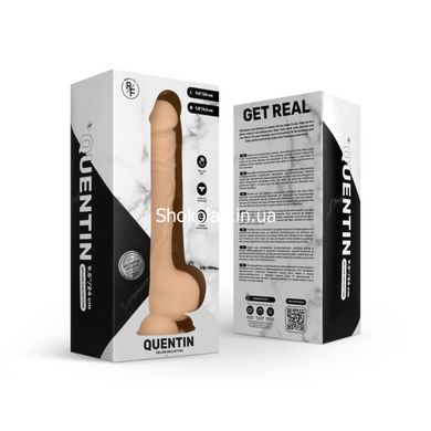 Фаллоимитор реалистичный на присоске Real Fantasy Deluxe - Quentin 24 cm - картинка 1