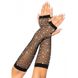 Перчатки в сетку со стразами One SIze Fishnet Arm Warmers Gloves от Leg Avenue Rhinestone, черные - изображение 1