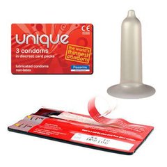 Презервативы Pasante Unique Latexfree 3 шт - картинка 1