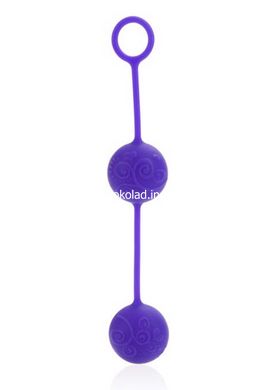 Вагінальні кульки силіконові Posh Silicone O Balls фіолетові California Exotic - картинка 2