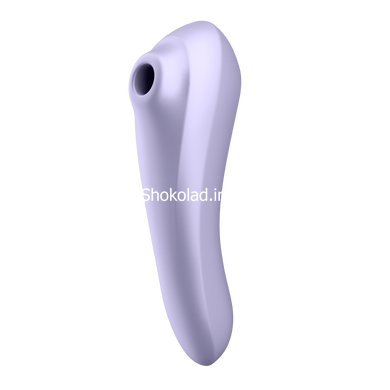 Подвійний смарт вібратор із вакуумною стимуляцією SATISFYER DUAL PLEASURE MAUVE - картинка 2