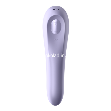 Двойной смарт вибратор с вакуумной стимуляцией SATISFYER DUAL PLEASURE MAUVE - картинка 5