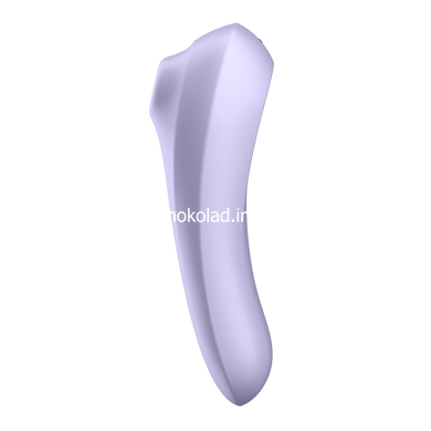 Подвійний смарт вібратор із вакуумною стимуляцією SATISFYER DUAL PLEASURE MAUVE - картинка 4