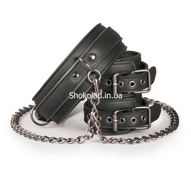 Нашийник з наручниками, чорний - картинка 5