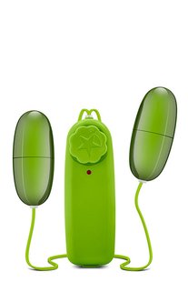 T330763 подвійне віброяйце B yours DOUBLE POP EGGS LIME - картинка 1