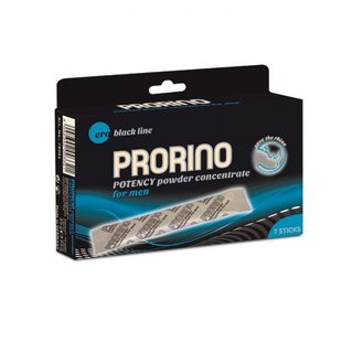 Збудливий порошок для чоловіків ERO PRORINO black (ціна за упаковку, 7 стиків по 5 гр) - картинка 1