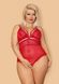 Боди Obsessive 838-TED-3 teddy opencrotch red XXL - изображение 1
