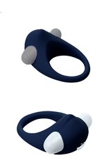 Эрекционное кольцо с вибрацией Dream Toys Rings of Love, синий - картинка 1