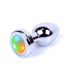 Анальная пробка со светодиодом Plug-Jewellery PLUG - Disco Flashlight размер S - картинка 1