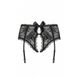 Пояс для панчіх чорний Obsessive Behindy garter belt black L/XL - зображення 5