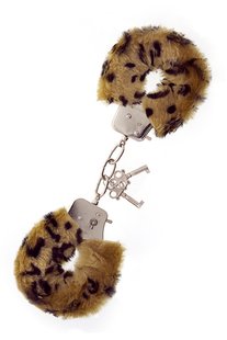 Наручники, Metal Handcuff with Plush, LEOPARD - картинка 1