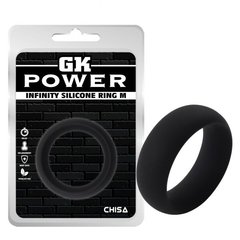 Кільце ерекційне GK Power Infinity Ring M, Черный - картинка 1