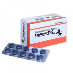 Возбуждающие таблетки для мужчин CENFORCE 200 мг Силденафіл (цена за пластину 10 таблеток) - картинка 1