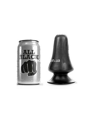 Анальный плаг для фистинга All Black AB39 12 см х 7 см, черный - картинка 2