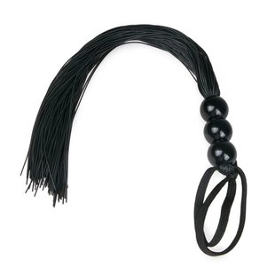 Плетка силиконовая Easytoys Black Silicone Whip, 32 см - картинка 1