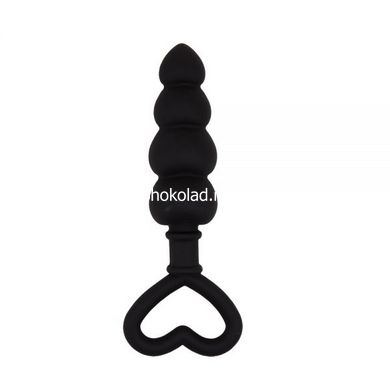 Анальний ланцюжок Black Mont Beaded Luv Probe, Черный - картинка 2